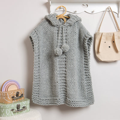 Children’s Poncho Knitting Kit - Wool Couture