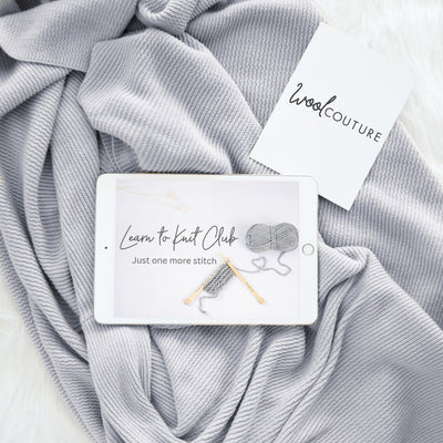 Learn to Knit Online with Claire & Emma - Wool Couture