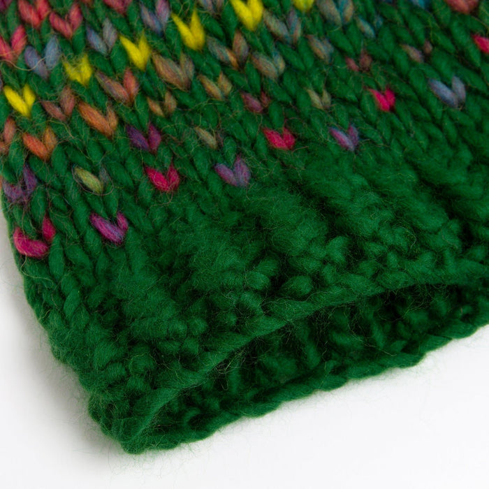 Accessories Knitting Kit - Ellie Hat Forest Green - Wool Couture