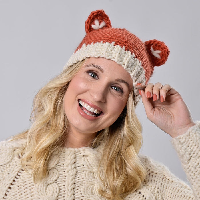Adult Fox Hat Crochet Kit - Wool Couture