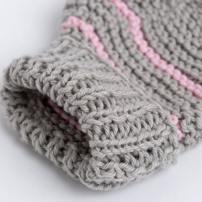 Baby Striped Booties and Mittens Knitting Kit - Wool Couture