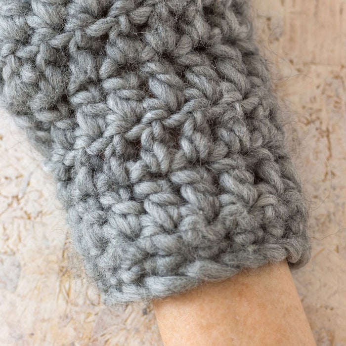 Beanie and Fingerless Gloves Crochet Kit - Wool Couture