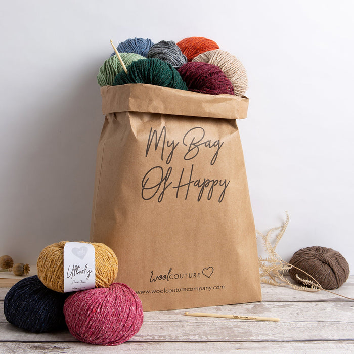 Blanket Crochet Kit - Misty Rainbow - Wool Couture