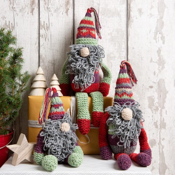 Christmas Elves Knitting Kit - Wool Couture