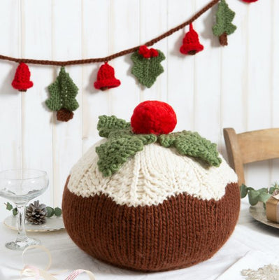 Christmas Pudding Knitting Kit - Wool Couture