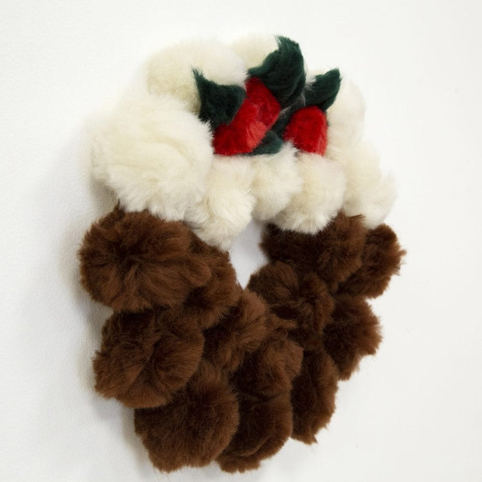 Christmas Pudding Wreath Pom Pom Craft Kit - Wool Couture