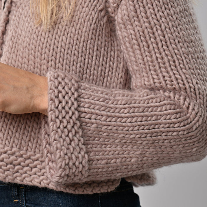 Cropped Cardigan Knitting Kit - Wool Couture