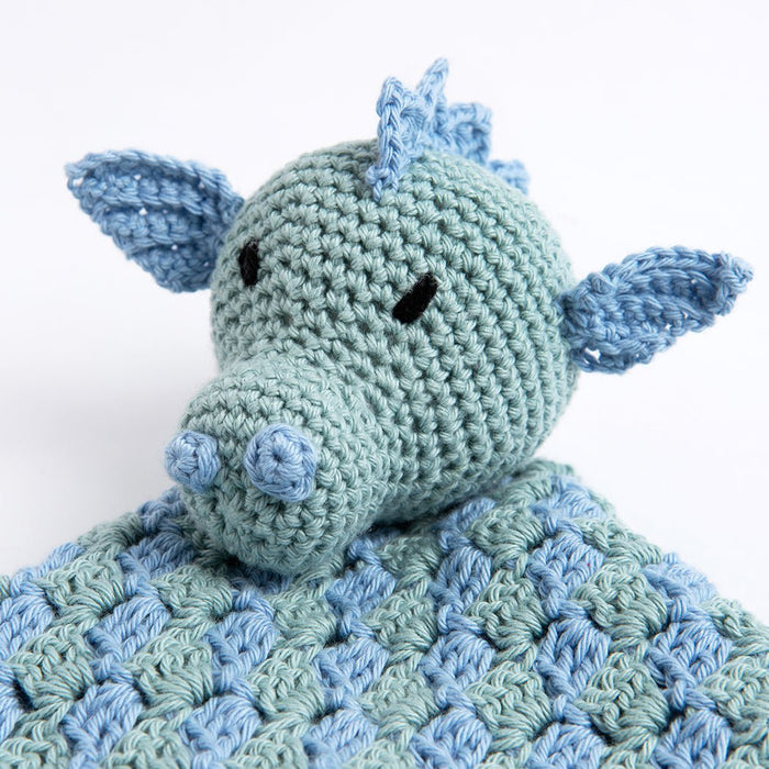 Dom The Dragon Baby Comforter Crochet Kit - Wool Couture