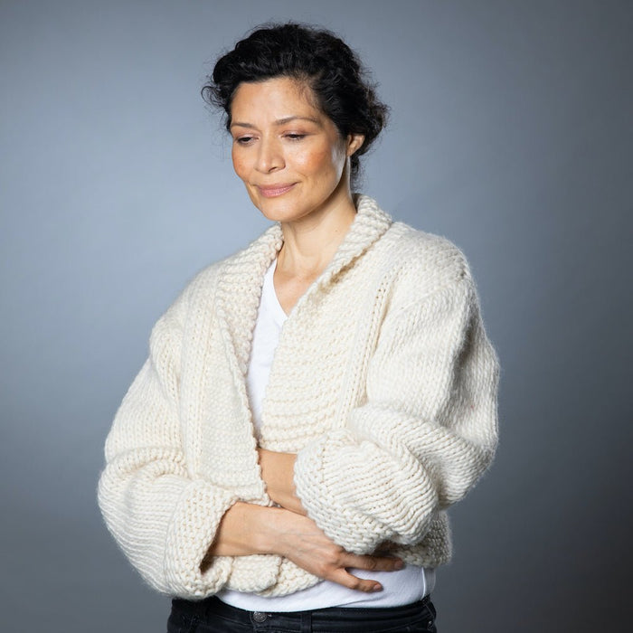 Ella Cardi Knitting Kit - Wool Couture