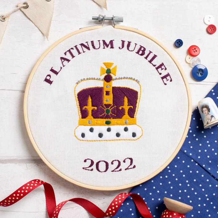 Embroidery Kit - Platinum Jubilee - Wool Couture