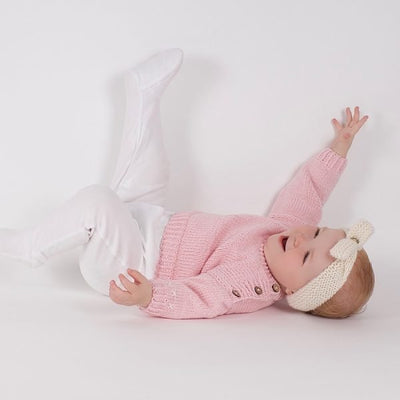 Emma Baby Jumper Knitting Kit - Wool Couture