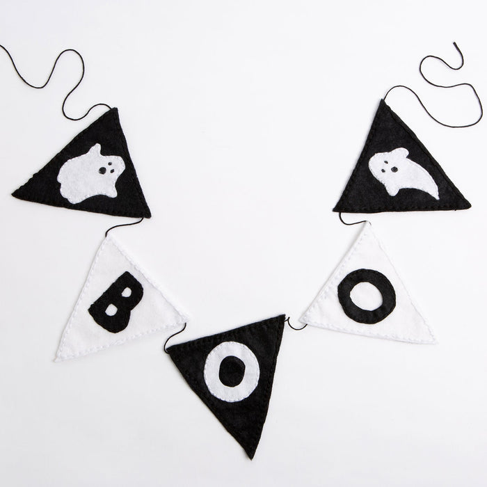 Felt Craft Kit - Boo Halloween Bunting - Wool Couture
