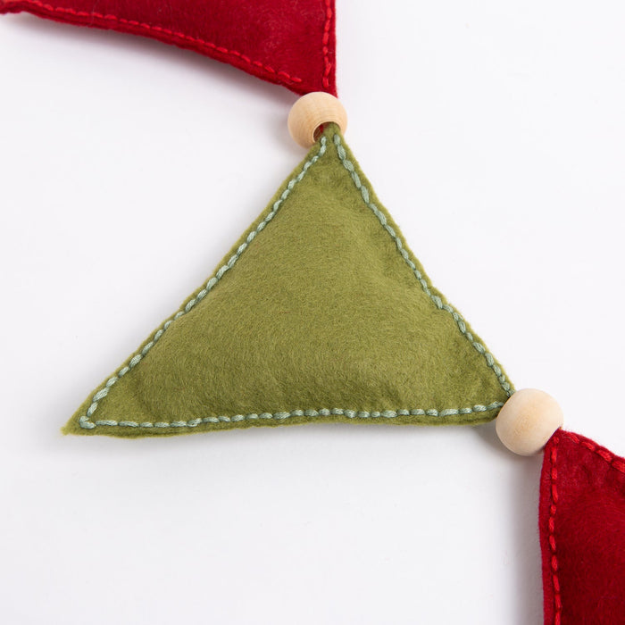 Felt Craft Kit - Christmas Flag Garland - Wool Couture
