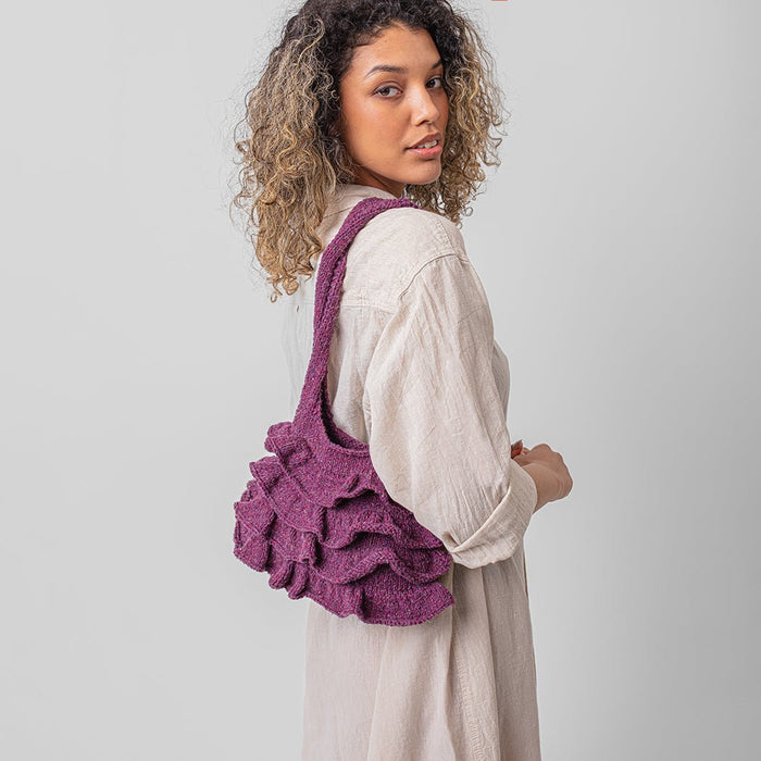 Frill Bag Knitting Kit - Wool Couture