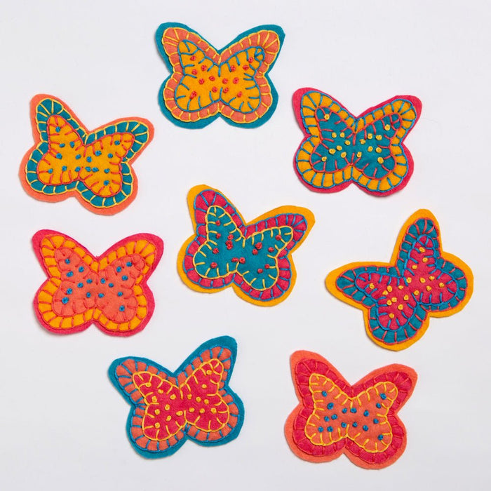 Garland Felt Craft Kit - 8 Butterflies - Wool Couture