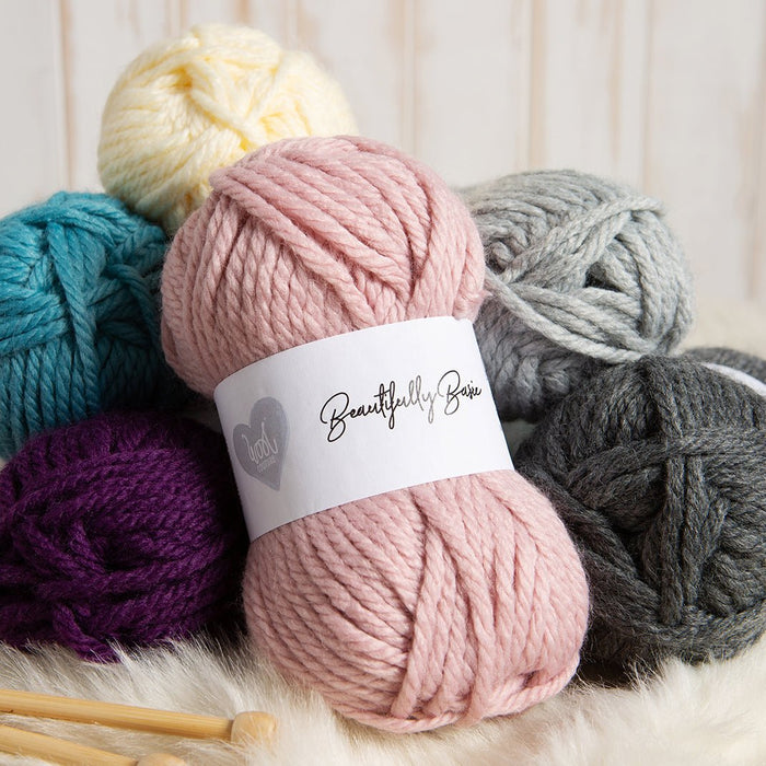 Garter Scarf & Headband Knitting Kit - Beginners Basics - Wool Couture