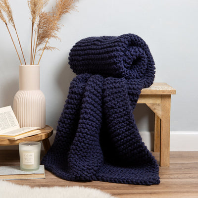Garter Stitch Blanket Knitting Kit - Wool Couture