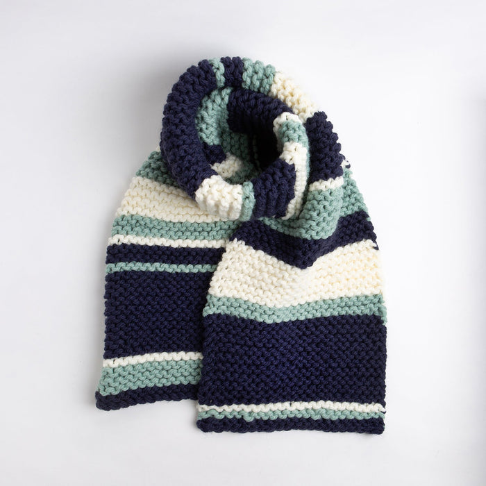 Garter Stripe Scarf Knitting Kit - Wool Couture