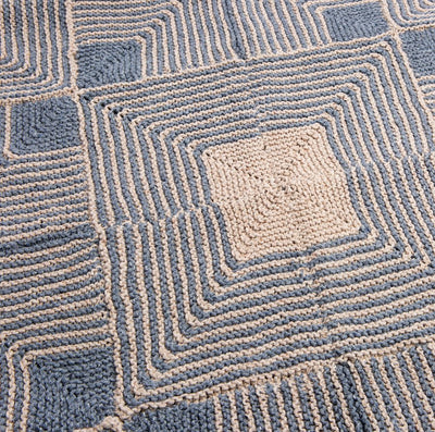 Geometric Blanket Knitting Kit - Wool Couture