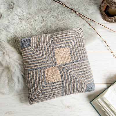 Geometric Cushion Knitting Kit - Wool Couture