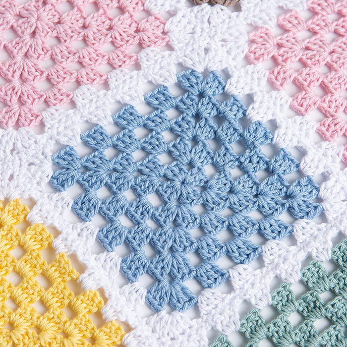 Granny Square Blanket Crochet Kit - Wool Couture