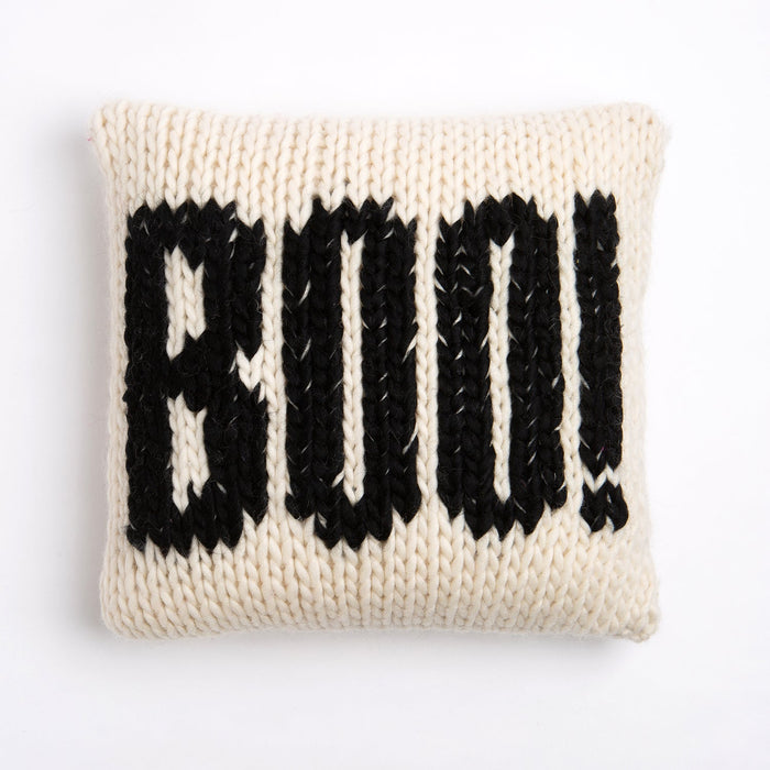 Halloween Cushion Cover Knitting Kit - 4 Spooky Designs - Wool Couture