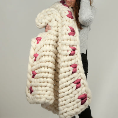 Heart Blanket Arm Knitting Kit - Wool Couture