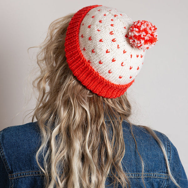 Heart Hat Knitting Kit - Wool Couture