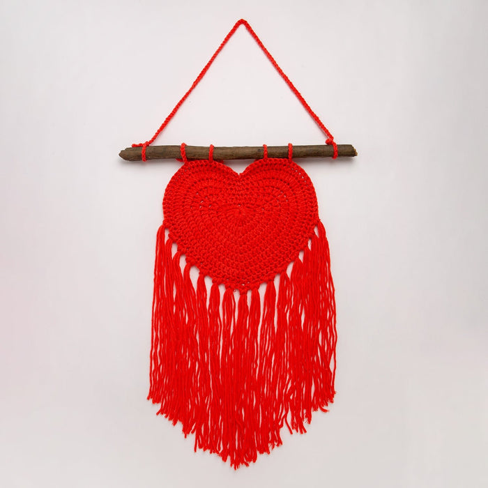 Heart Wall Hanging Crochet Kit - Wool Couture