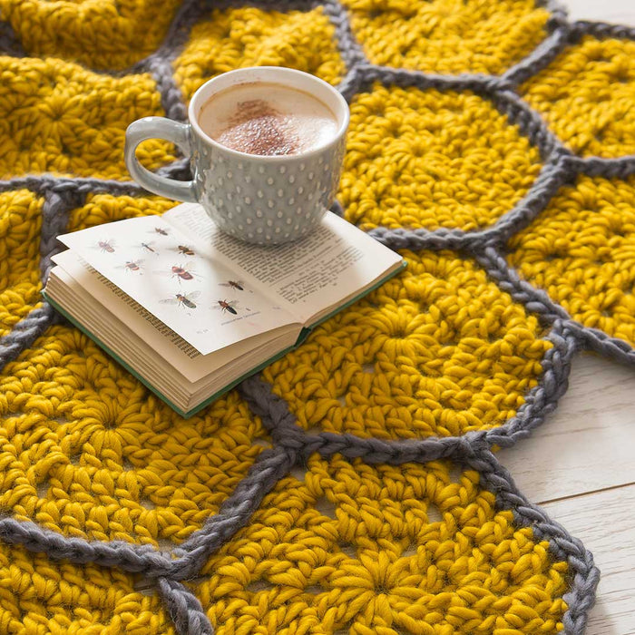 Honeycomb Blanket Crochet Kit - Wool Couture