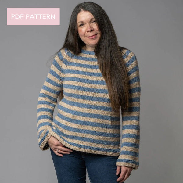 Jumper Knitting PDF Pattern - Rosie Jumper - Wool Couture