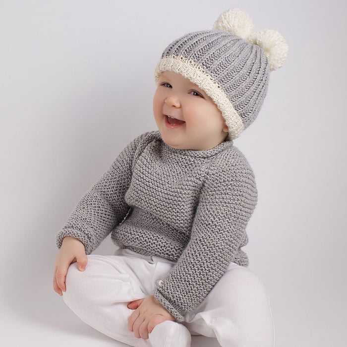 Knitting PDF Pattern - Blossom Baby Jumper - Wool Couture