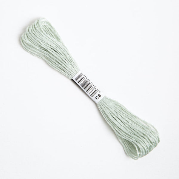 Light Green Embroidery Thread Floss 928 - Wool Couture