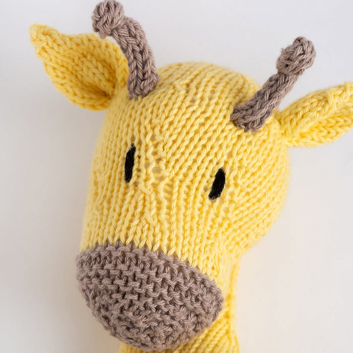Lottie The Giraffe - Cotton Knitting Kit - Wool Couture