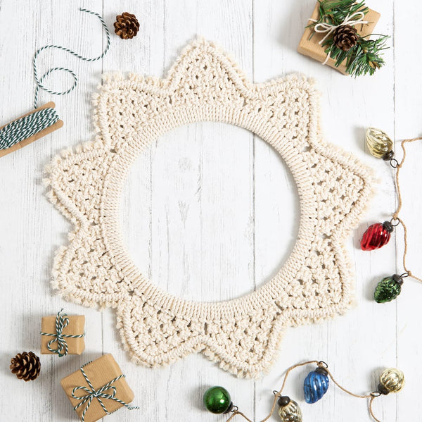 Macrame Star Wreath Craft Kit - Wool Couture