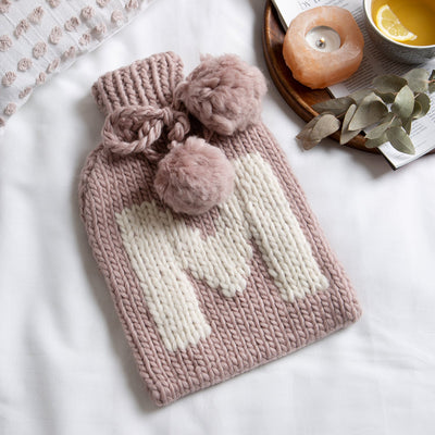 Monogram Hot Water Bottle Cover Knitting Kit - Cheeky Chunky - Wool Couture