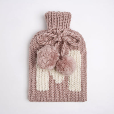 Monogram Hot Water Bottle Cover Knitting Kit - Cheeky Chunky - Wool Couture