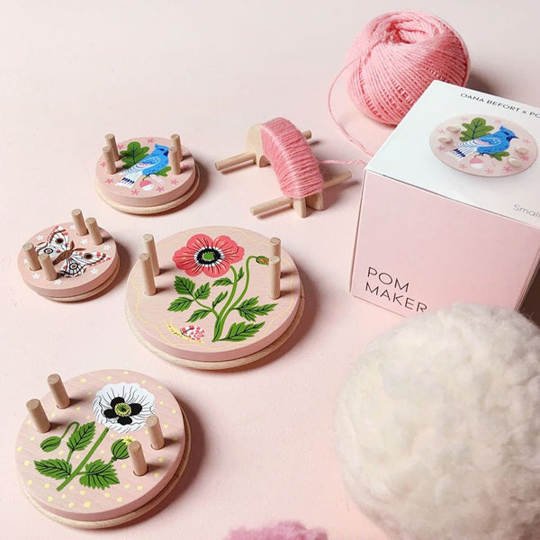 Oana Befort x Pom Maker – Medium Pink - Wool Couture