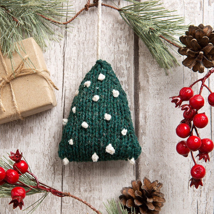 Oh Christmas Tree And Gonk Bauble Duo Knitting Kit - Wool Couture