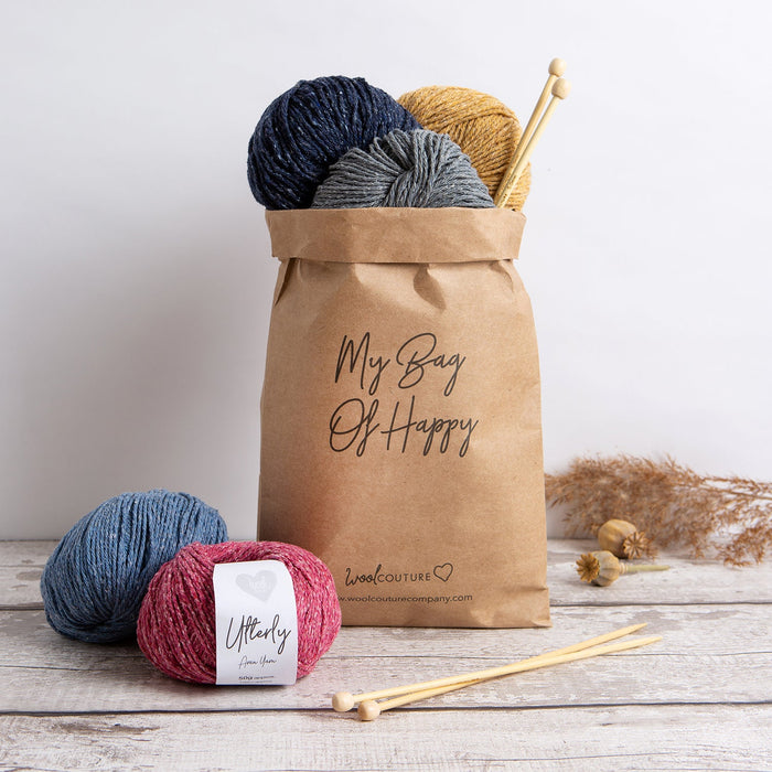 Personalised Stocking Garland Knitting Kit - Wool Couture