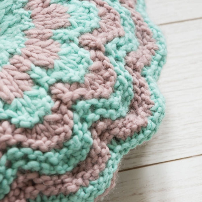 Petal Cushion Knitting Kit - Wool Couture