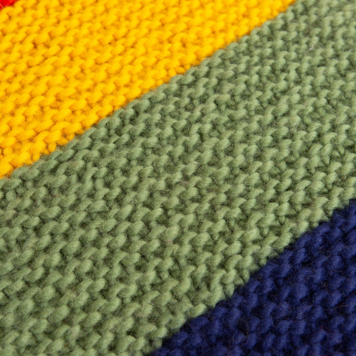 Rainbow Blanket Knitting Kit - Bright - Wool Couture