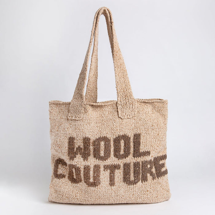 Slogan Tote Bag Knitting Kit - Wool Couture
