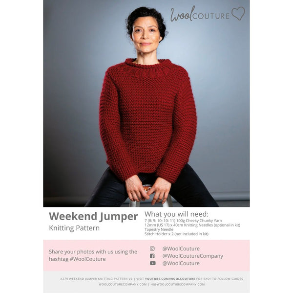 Weekend Jumper Knitting PDF Pattern - Wool Couture