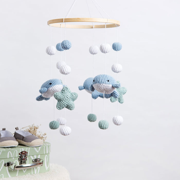 Whale & Starfish Baby Mobile Crochet Kit - Wool Couture
