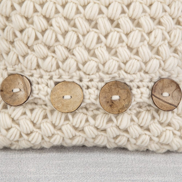 Zig Zag Puff Stitch Cushion Crochet Kit - Wool Couture