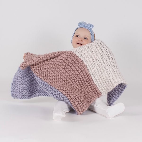 Zoe Baby Blanket Knitting Kit - Wool Couture