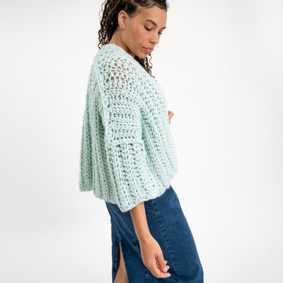 Easy Peasy Chunky Cardigan Crochet Kit
