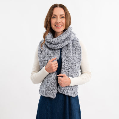 Absolute Beginners Scarf Knitting Kit | FREE Beginner Workshop Included