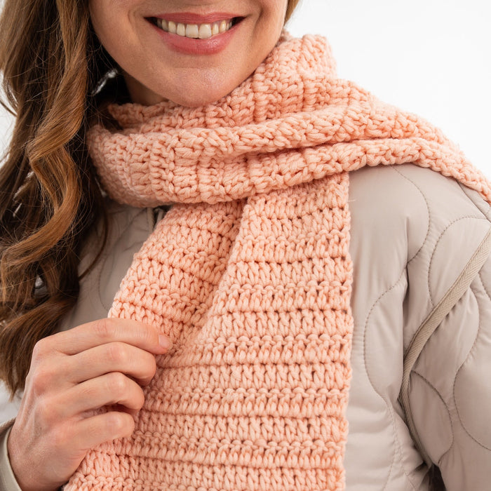 Absolute Beginner Crochet Scarf Kit | FREE Workshop Included - Wool Couture